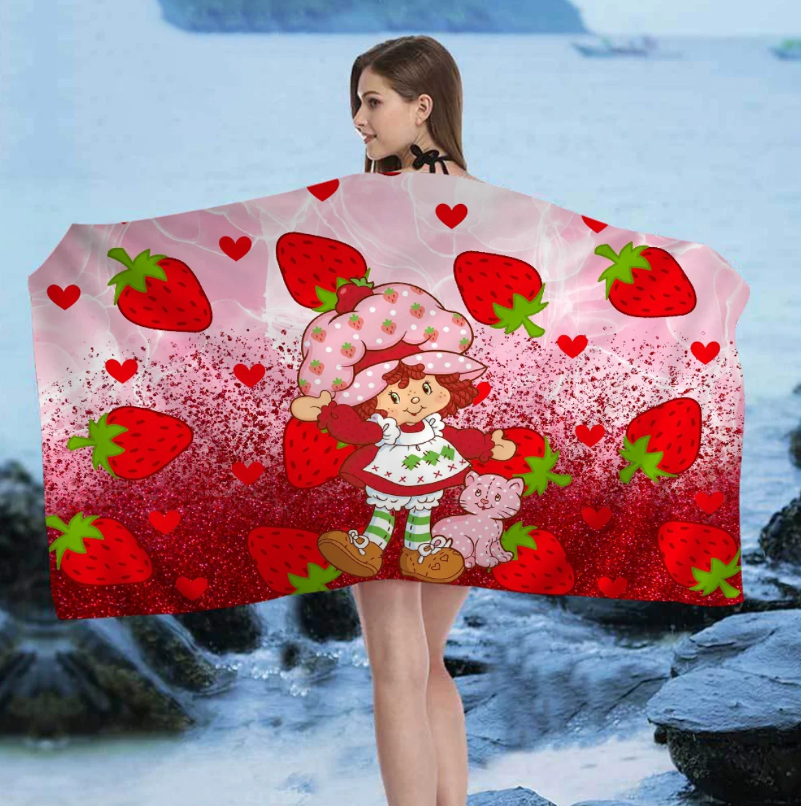 Strawberry Shortcake Razzle Bath Towel