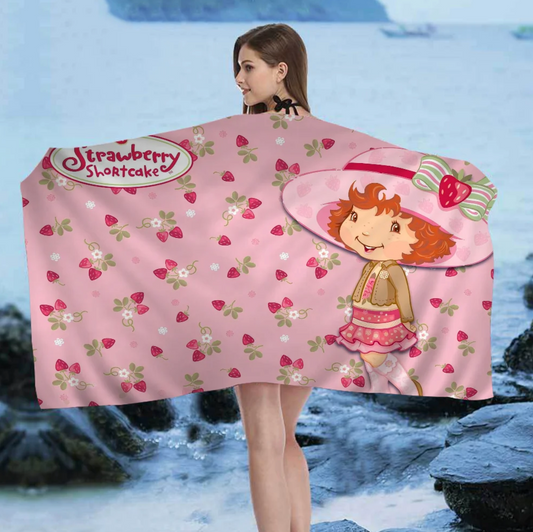 Strawberry Shortcake Berry Abundance Bath Towel