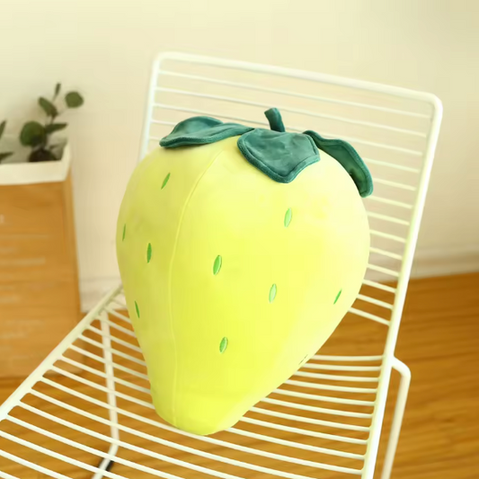 Zesty Lemon Yellow Strawberry Plushie